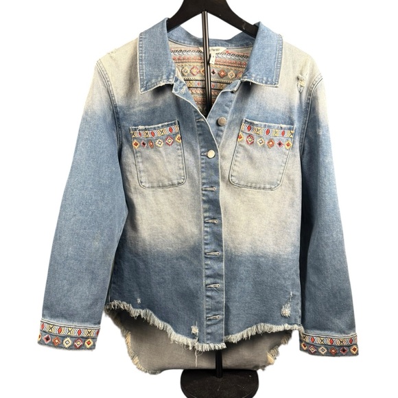 DRIFTWOOD Denim Jacket with Embroidered Accents - Picture 6 of 16